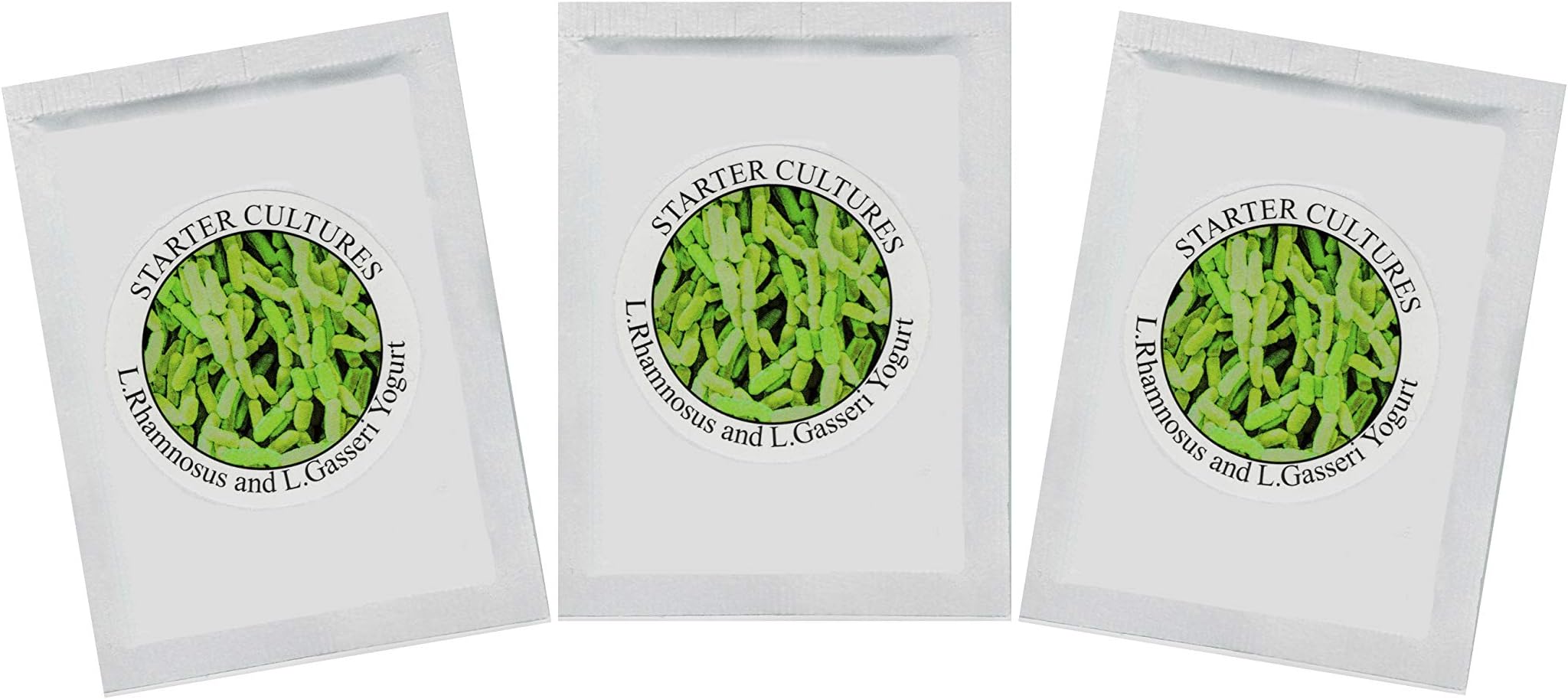 Natural Probiotic Selection Yogurt Starter Cultures - Pack of 3 Freeze-Dried Sachets for Lactobacillus Rhamnosus and L.Gasseri Yogurt (3 sachets pack)