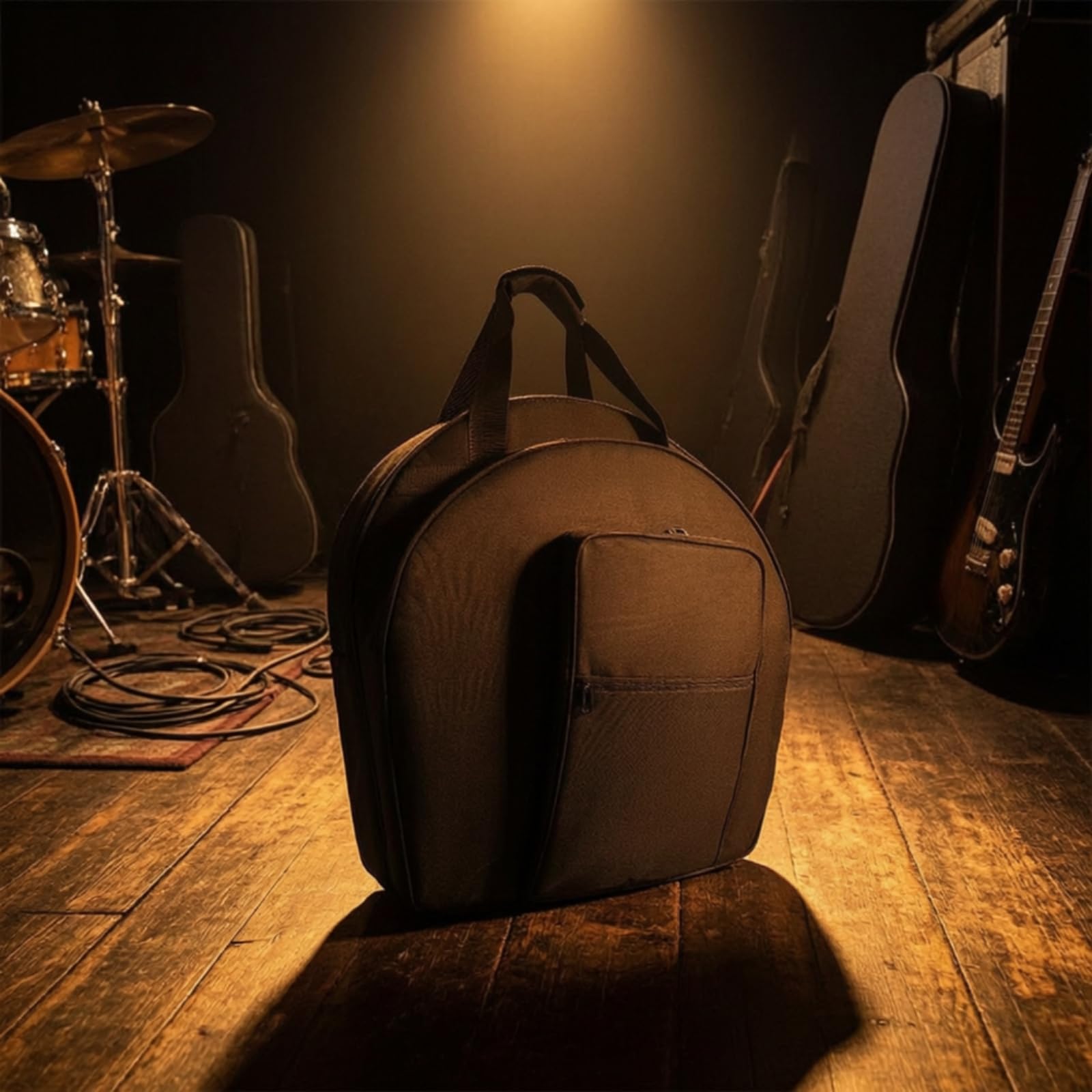 Beckentasche mit Schultergurt doppellagig Becken-Tasche tragbar Beckentasche mit Tragegriff für Musiker