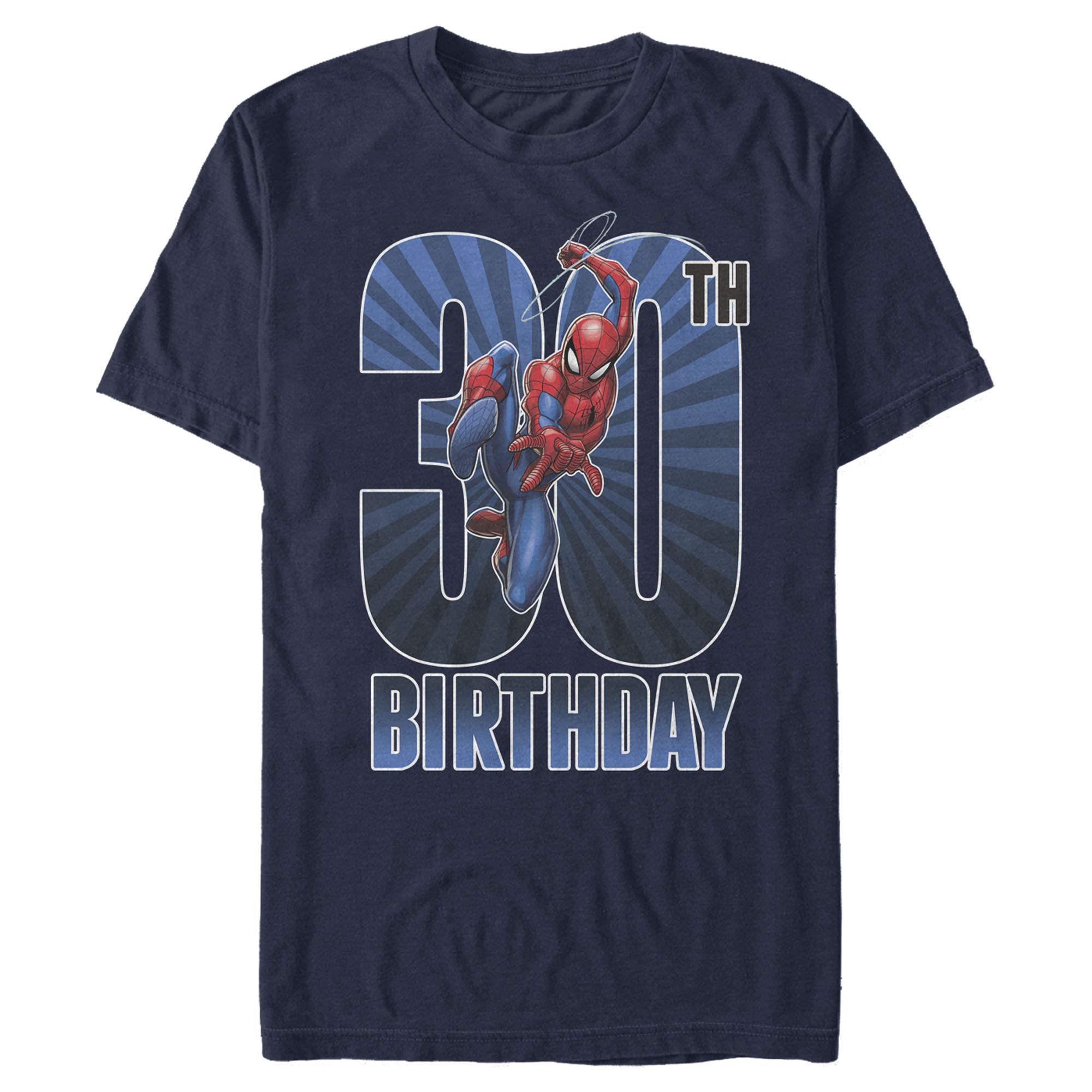 Marvel Męska koszulka Spider-Man Swinging na 30. urodziny
