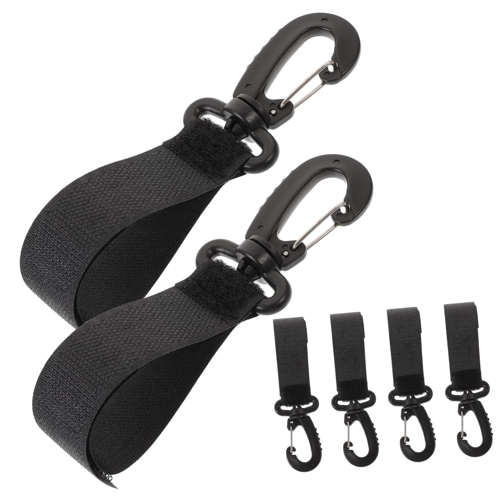 KOMBIUDA Professional Stroller Hooks for Hanging 6pcs Strong Hooks Baby Stroller Hooks Loop Clip Diaper Organizer for Mom