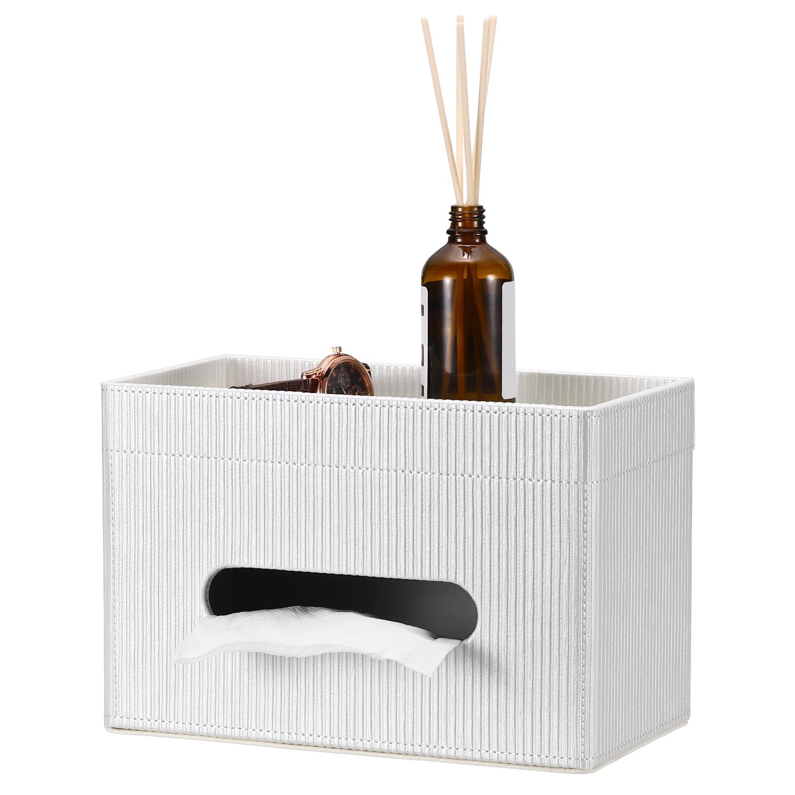 Housse boîte à mouchoirs avec plateau pour organiser votre meuble