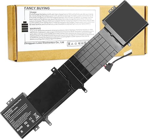 Miniatura 1 de Fancy Buying 8-Cell 92WH 6JHDV - Batería para portátil Dell Alienware 17 R3 P43F002 R2 P43F001 ALW17ED-1728 2728 3728 3828 4718 4738 AW17R3-3758SLV
