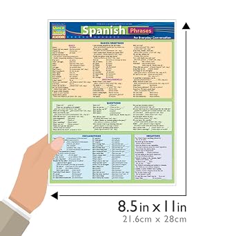 Spanish Phrases: QuickStudy Laminated Reference Guide (Quick Study Academic)