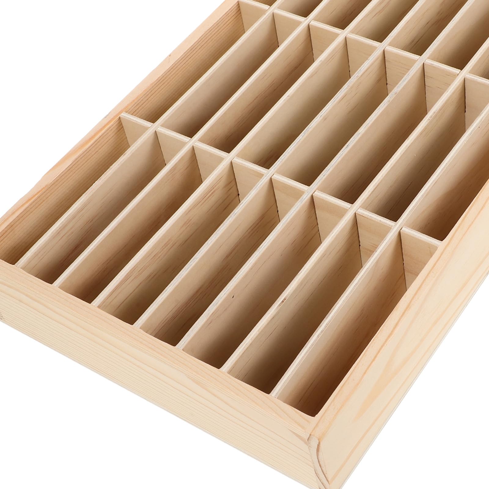 Scatola Porta Cellulari in Legno con Scomparti Multipli per Organizzare Biglietti da Visita e Penne, per Scrivania e Uso Scolastico