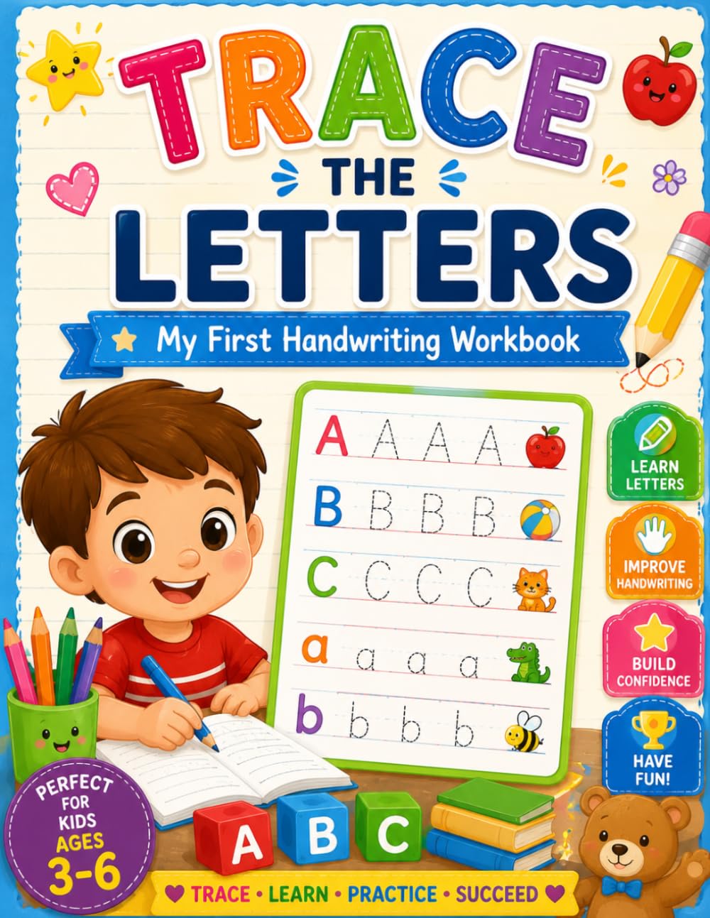 Trace the Letters: My First Handwriting Workbook