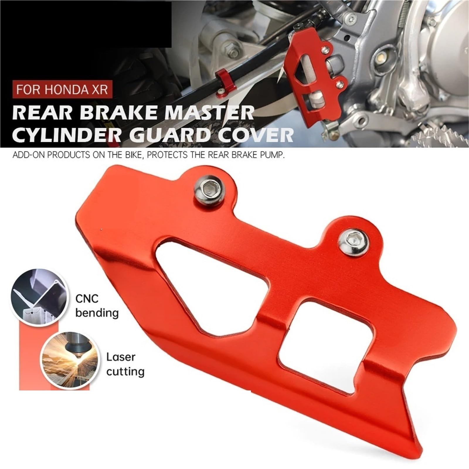 Osłony Tarcz ABS Pasuje do HONDA XR250R XR400R XR600R XR650R XR650L XR 250 400 600 650 R Osłona głównego cylindra hamulcowego tylnego