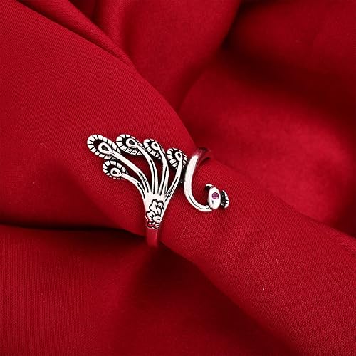 Miniatura 3 de Ciieeo Anillo de tejer para tejer anillo de ganchillo para tejer dedo abierto dedal titular de hilo de ganchillo anillo de tensión de ganchillo