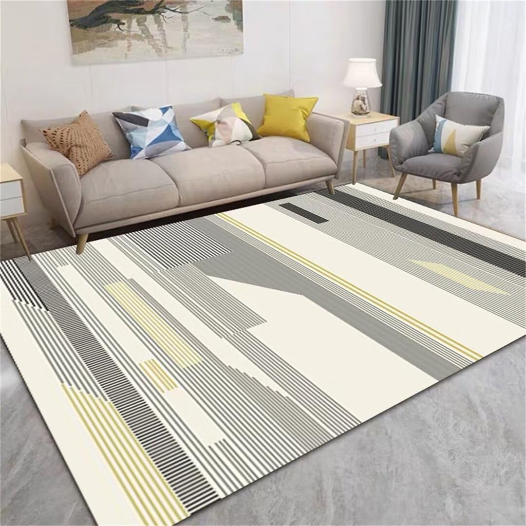 Tapis princesse gris moderne 180x280cm aux finitions durables