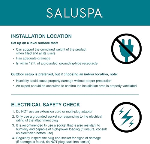 Miniatura 7 de Bestway SaluSpa - Toldo de protección UV resistente al viento, accesorio con ventanas de malla para balnearios inflables redondos (solo toldo)