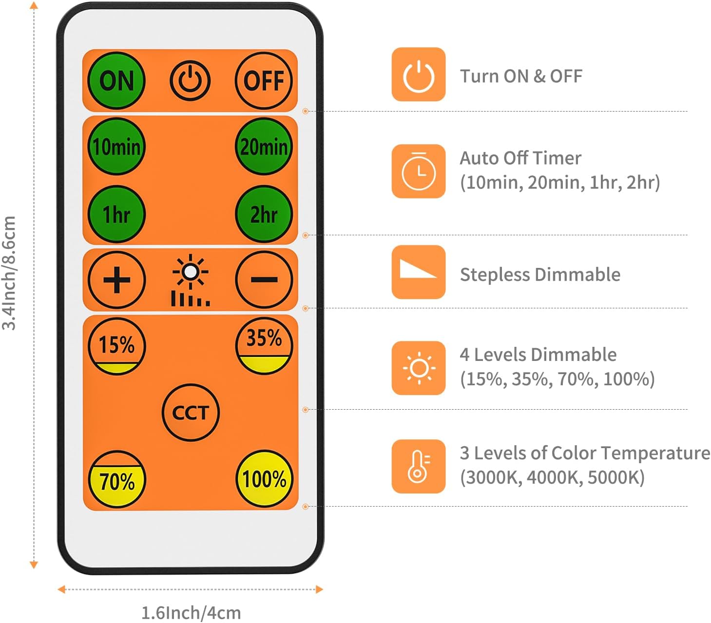 LED Wall Mount Light with Remote Control for Reading Books in Bed, White Flexible Bedside Reading Lamp for Bedroom, Stepless Dimmable, 3X Lighting Colors, Timer Auto Off, 5V2A USB Output