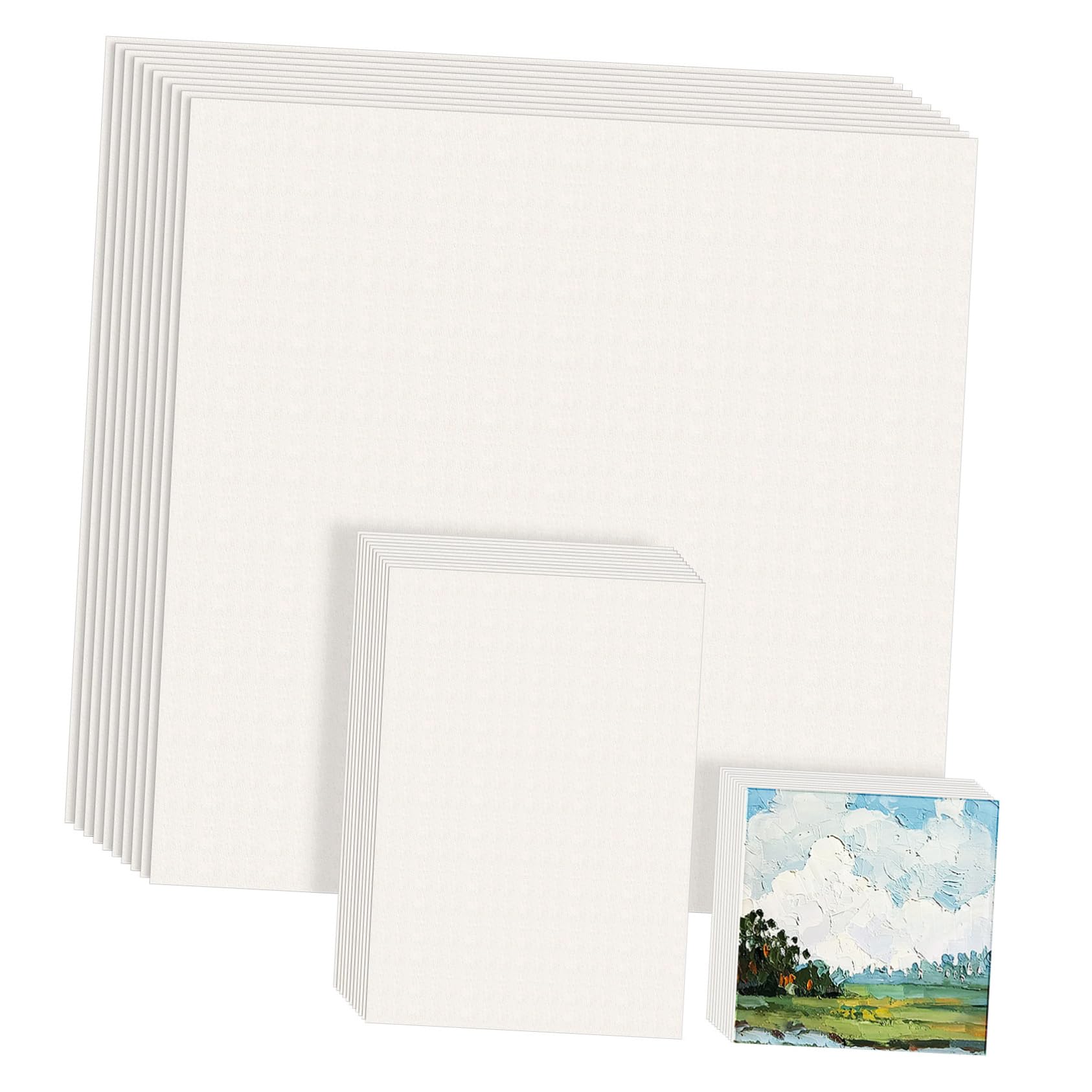 Milisten 55 Sheets Watercolor Painting Paper Blank Craft Paper for Oil Painting Supplies Versatile for Acrylics and Gouache Thick Stock Multiple for Artists