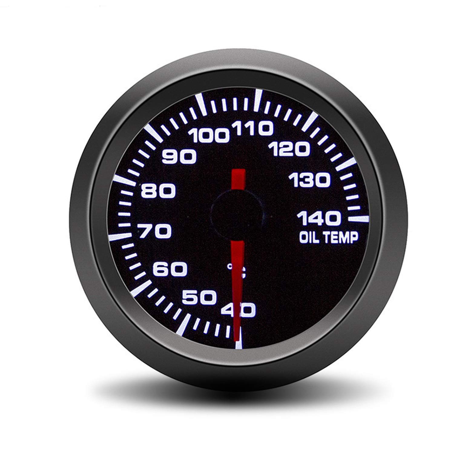52mm Auto Oil Temp Gauge 40-140C Biały Lekki Miernik temperatury oleju samochodowy z czujnikiem Do laboratorium