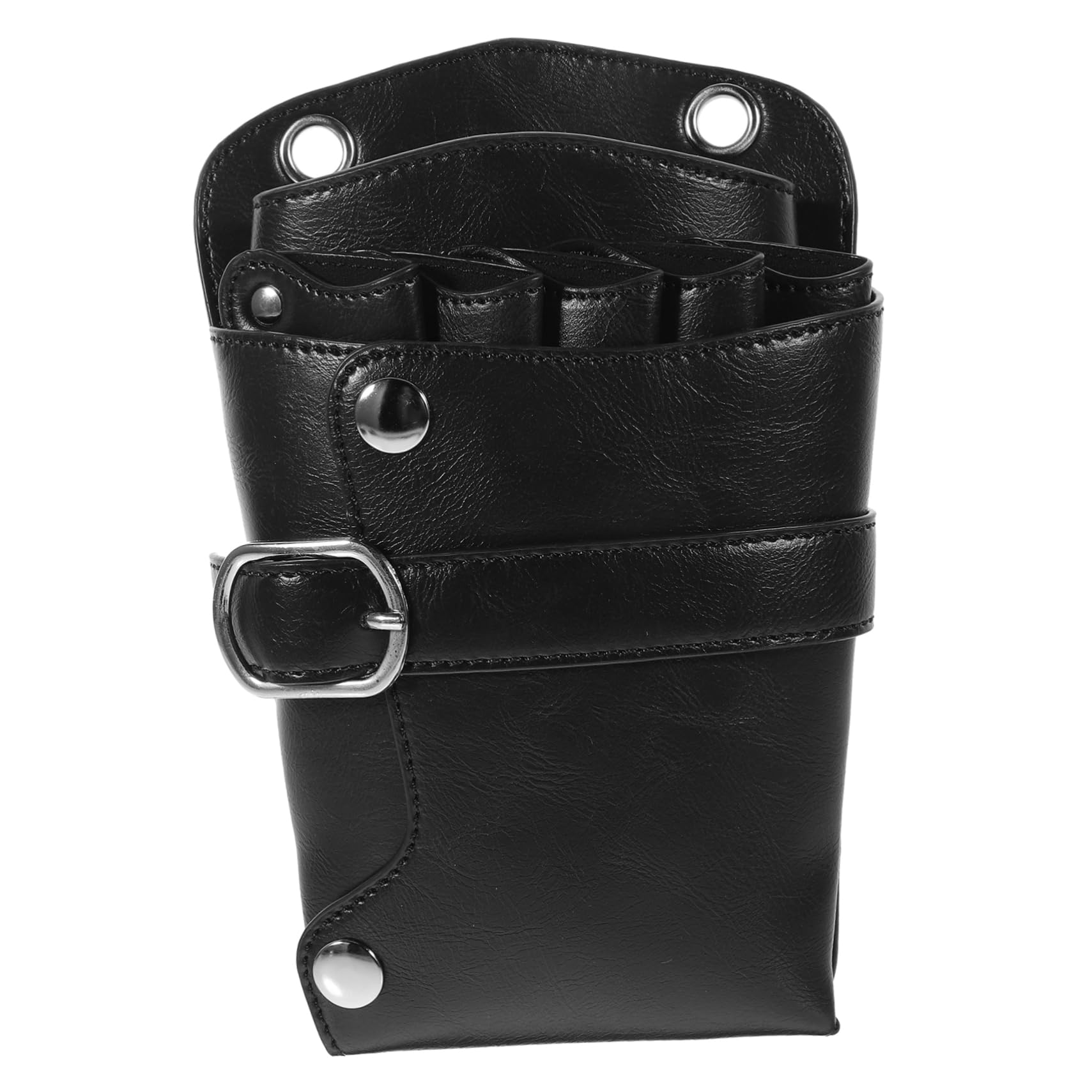 Baluue Scissor Fanny Pack for Hairdresser Bag 5 Scissors Comb Styling Tools Kit Hair Cutting Barber Shear Pouch