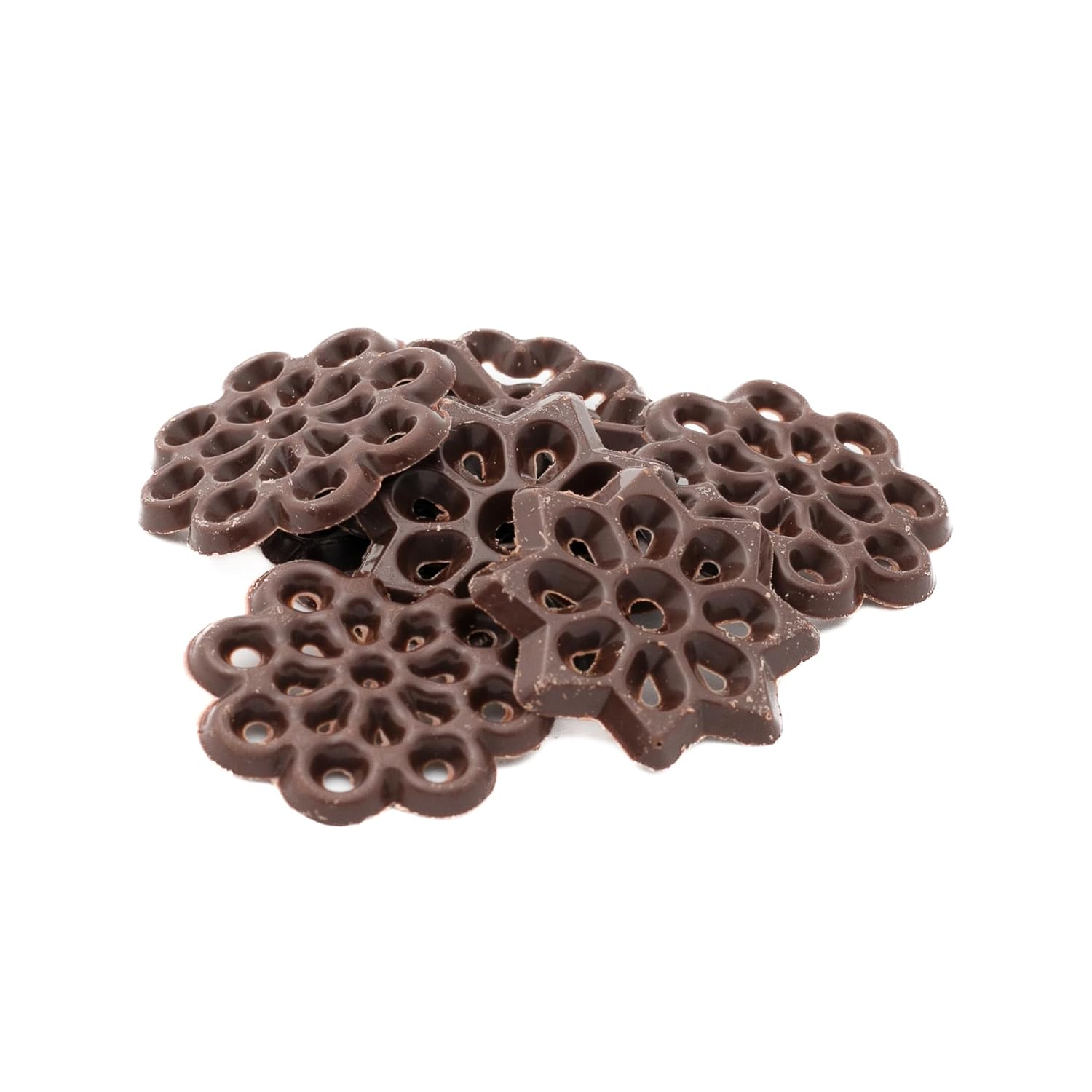 Flat Chocolate Filigree Discs, OliveNation Chocolate