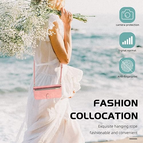 Miniatura 7 de NKECXKJ Diseño para Samsung Galaxy S10 Crossbody Wallet Case con PU cuero tarjetero ranuras Kickstand cierre magnético Flip Folio Zipper Bolso