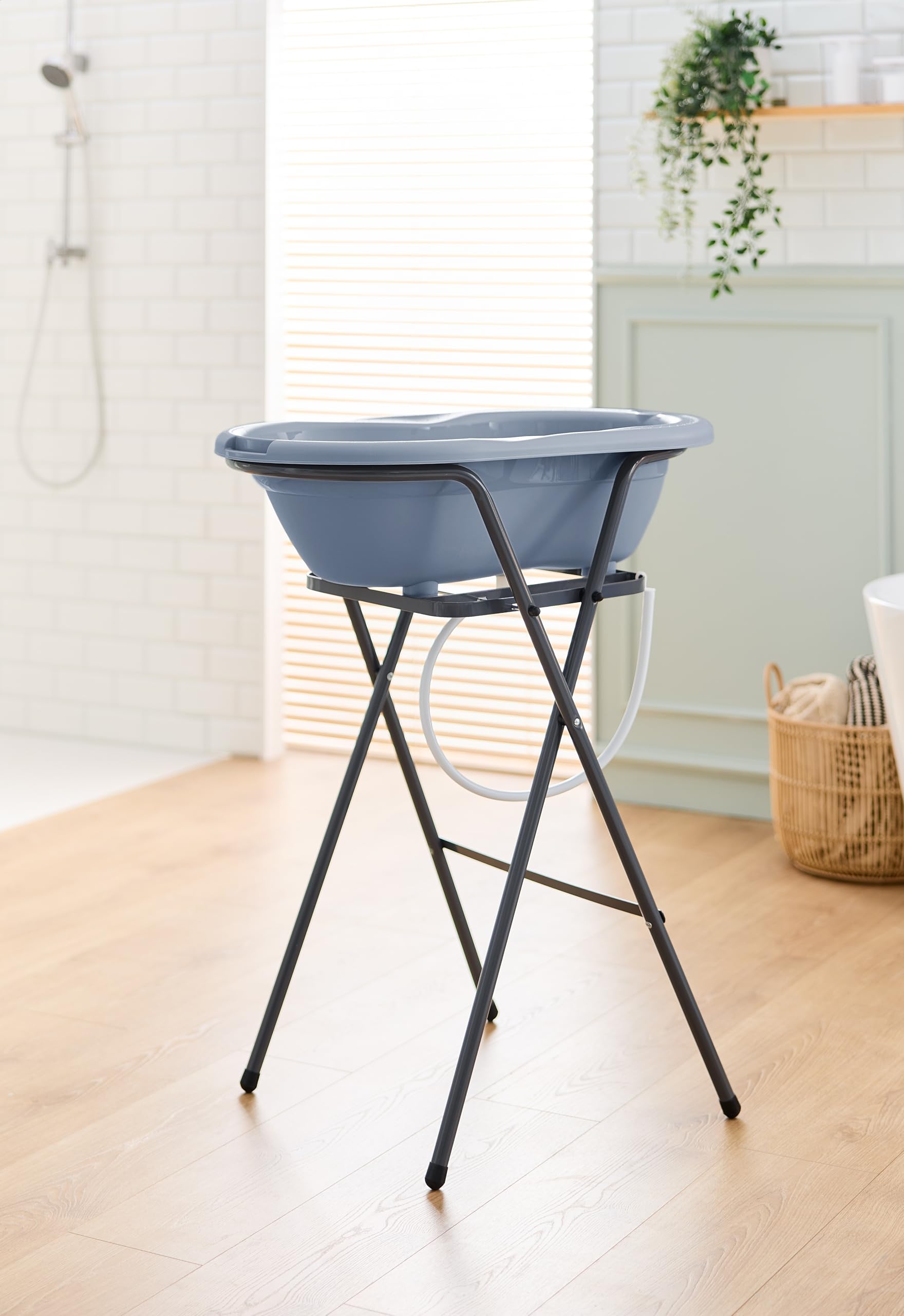 Rotho Babydesign TOP Badewanne - recycelt - Badewanne - Babybadewanne - Kinderbadewanne - Duschbadewanne - blau