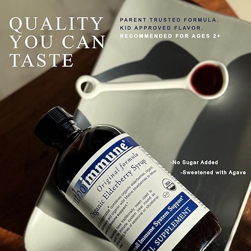 Miniatura 6 de Maine Medicinals - Jarabe de saúco orgánico, antoinmune, suplemento de apoyo inmunológico, orgánico certificado por USDA, fórmula de baya de saúco
