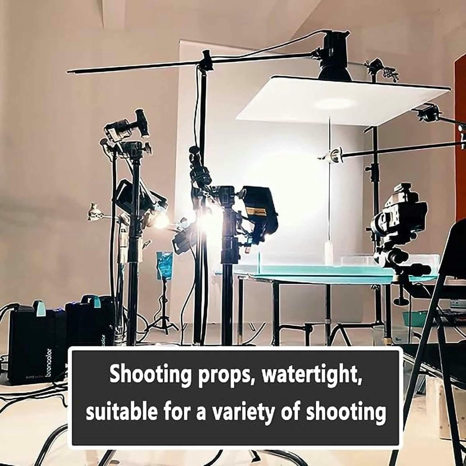 Przezroczysty akrylowy zbiornik na wodę Płytki Zlewozmywak Biurko Akcesoria do fotografowania Taca do kawy, Biurowa taca do przechowywania kosmetyków, akcesoria