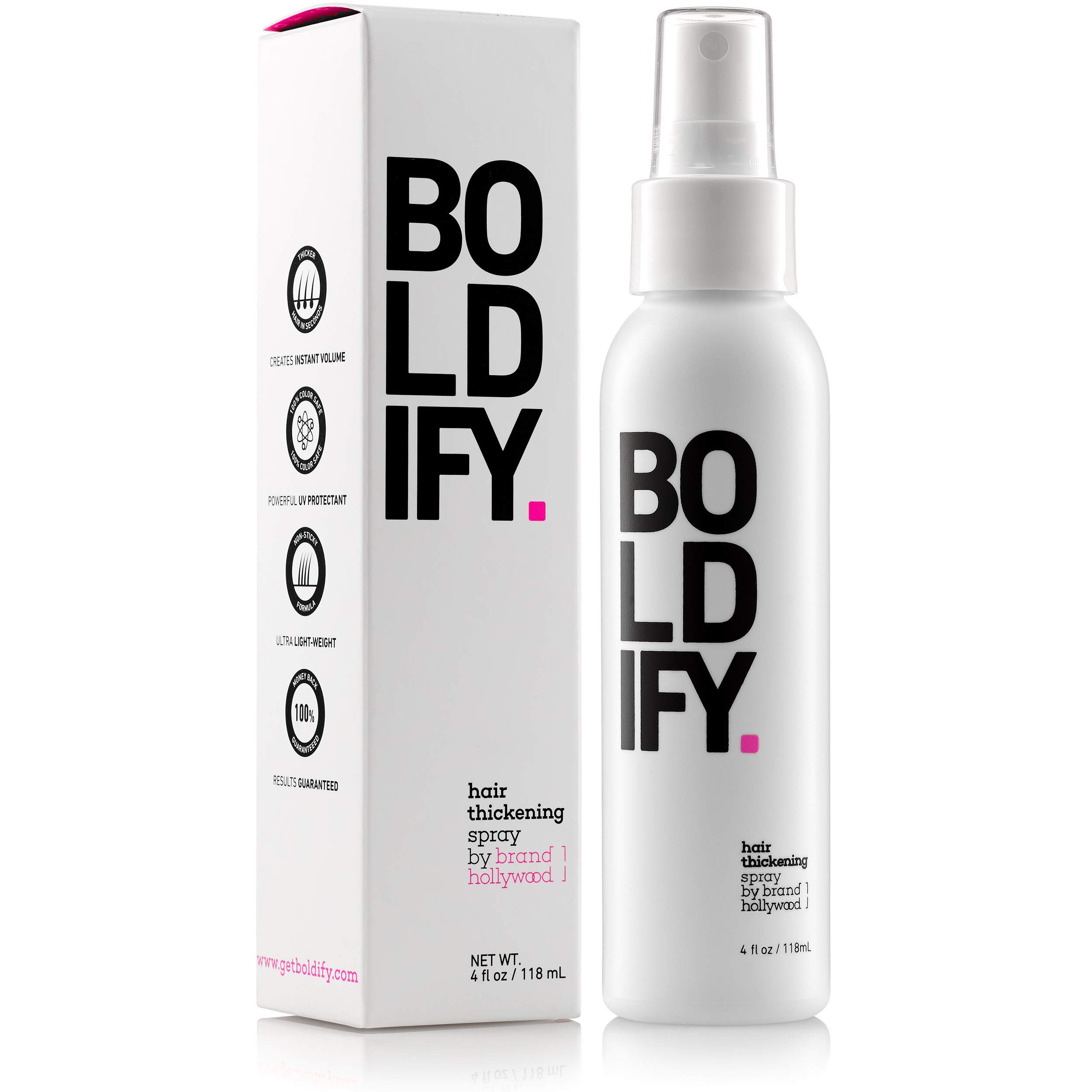 BOLDIFY Hair Thickening Spray Get Thicker Hair in 60 Seconds Stylist Hair