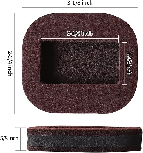Miniatura 2 de Ezprotekt Paquete de 16 vasos de fieltro para muebles para alfombras y suelos duros, almohadillas antideslizantes de fieltro para muebles, tapones