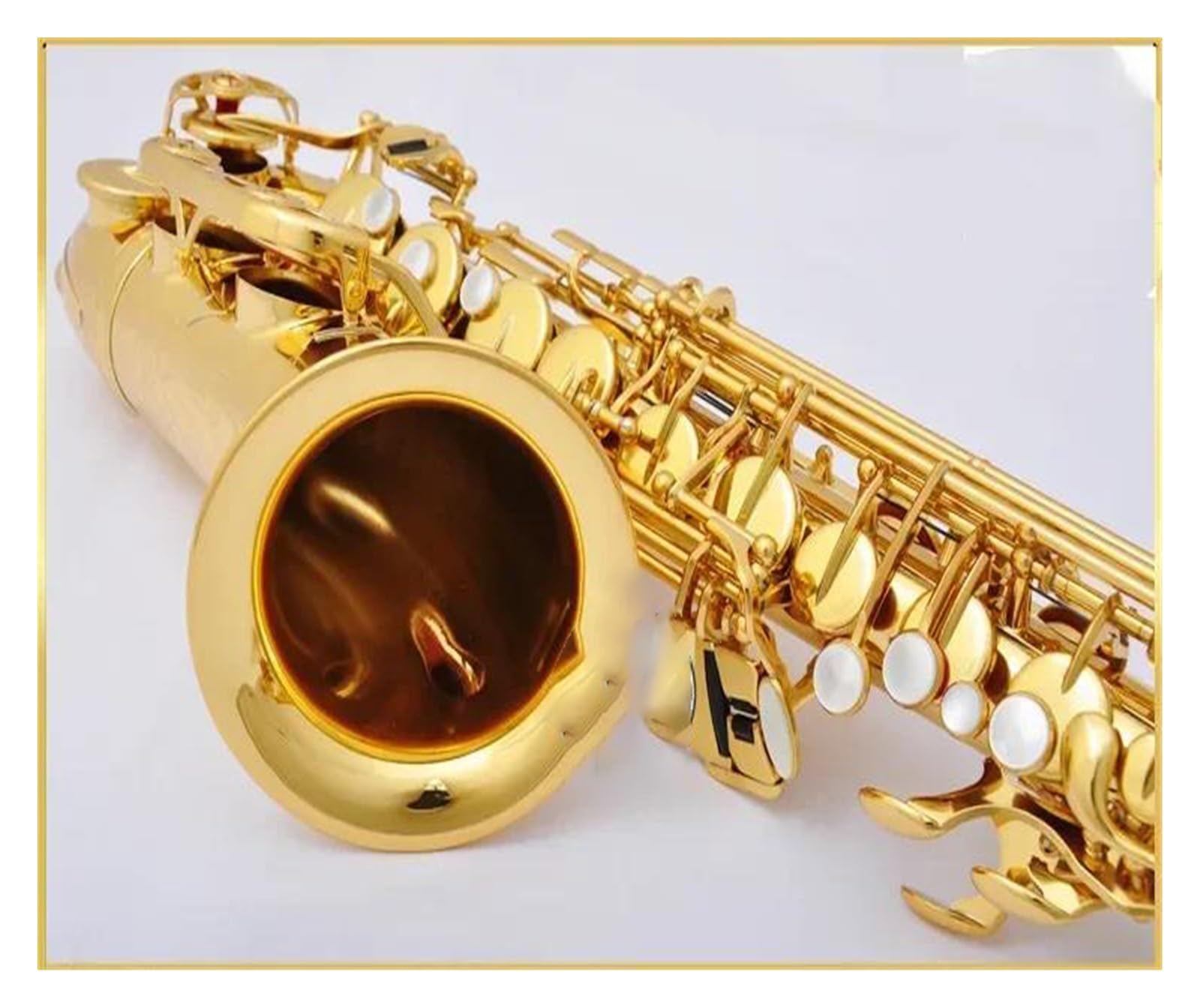 sassofono Sassofono contralto oro Sassofono contralto Nero oro Professionale Top performance Bocchino Accessori(Gold)