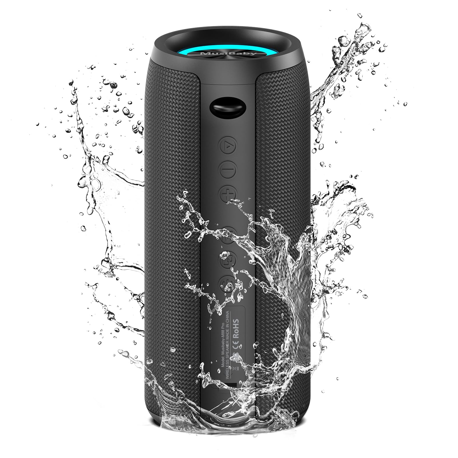 Amazon.com: Musibaby M88pro 40W Bluetooth Speaker, 40H Waterproof