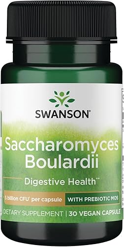 Swanson Saccharomyces Boulardii 5 mil millones de CFU 30 cápsulas vegetales