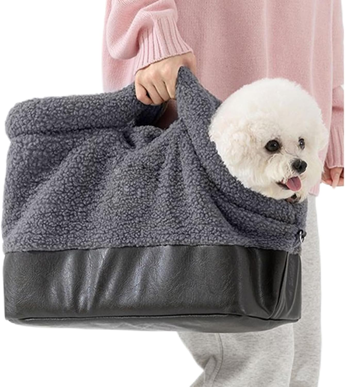 Small Dog Carrier – Waterproof Shoulder Bag | Warm Waterproof Dog Carrier Sling With Safety Harness Buckle, Perfect For Small To Medium Breeds, Ideal For Winter Travel, Outdoor Walks, Shopping, And Co