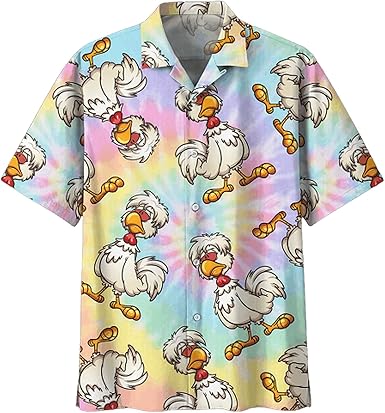 Chicken Hawaiian Shirt, Soft Hawaii 