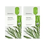 Mediheal Best Korean Sheet Mask - Tea Tree Essential Face Mask 20 Sheets For All Skin Types Korean Best Sheet Mask Soothing Calming