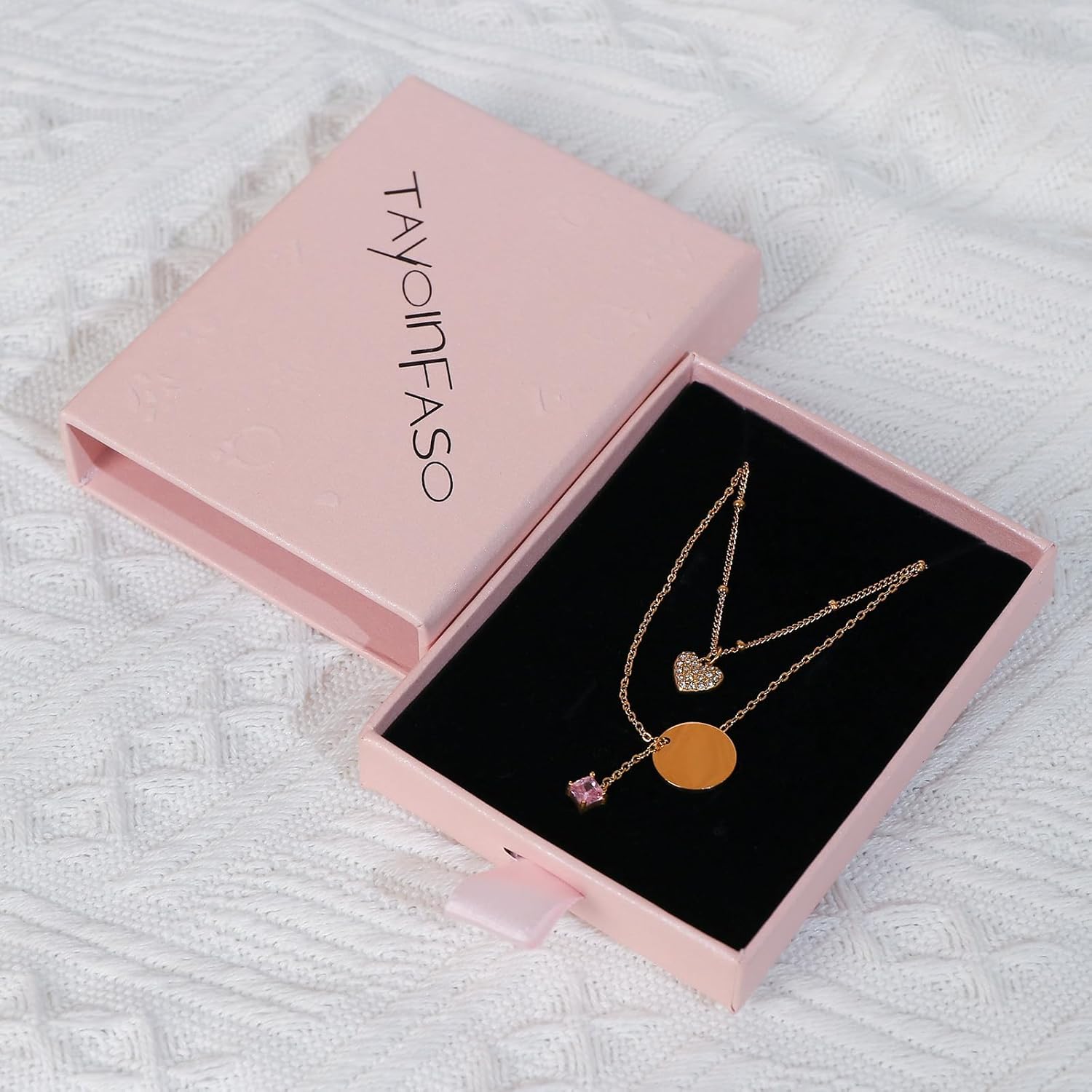 Natural Gemstone Layered Necklace for Women 18k Gold Plated Bead Chain Necklace Healing Crystal Gemstone Jewelry Birthday Gift for Wife Girlfriend Mother - Image 9