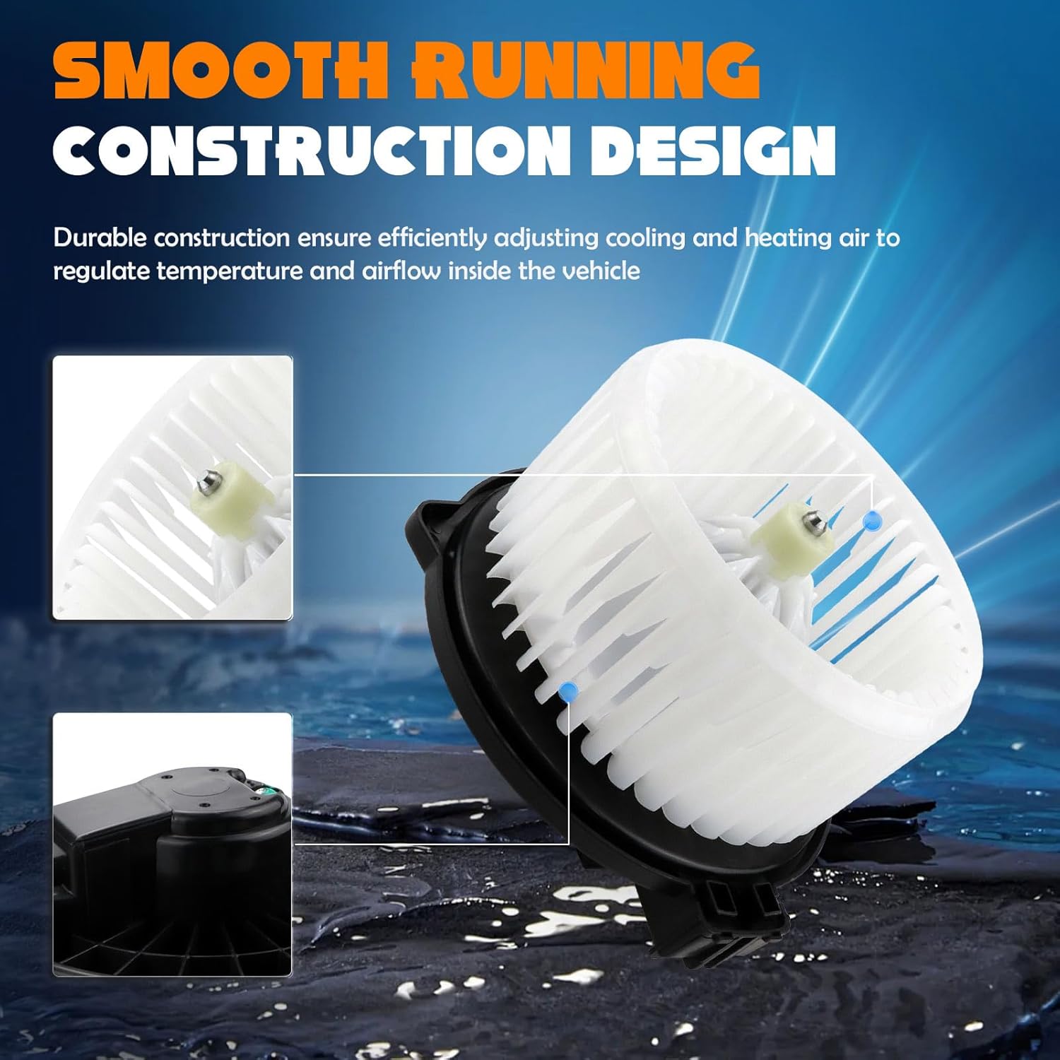 700202 HVAC Blower Motor Assembly Fan Resistors Blowers Motors for 05-10 Honda Odyssey / 05-09 Subaru Legacy / 05-09 Subaru Outback / 04-05 Toyota RAV4 Replace 87103-42060 79220-SHJ-A01