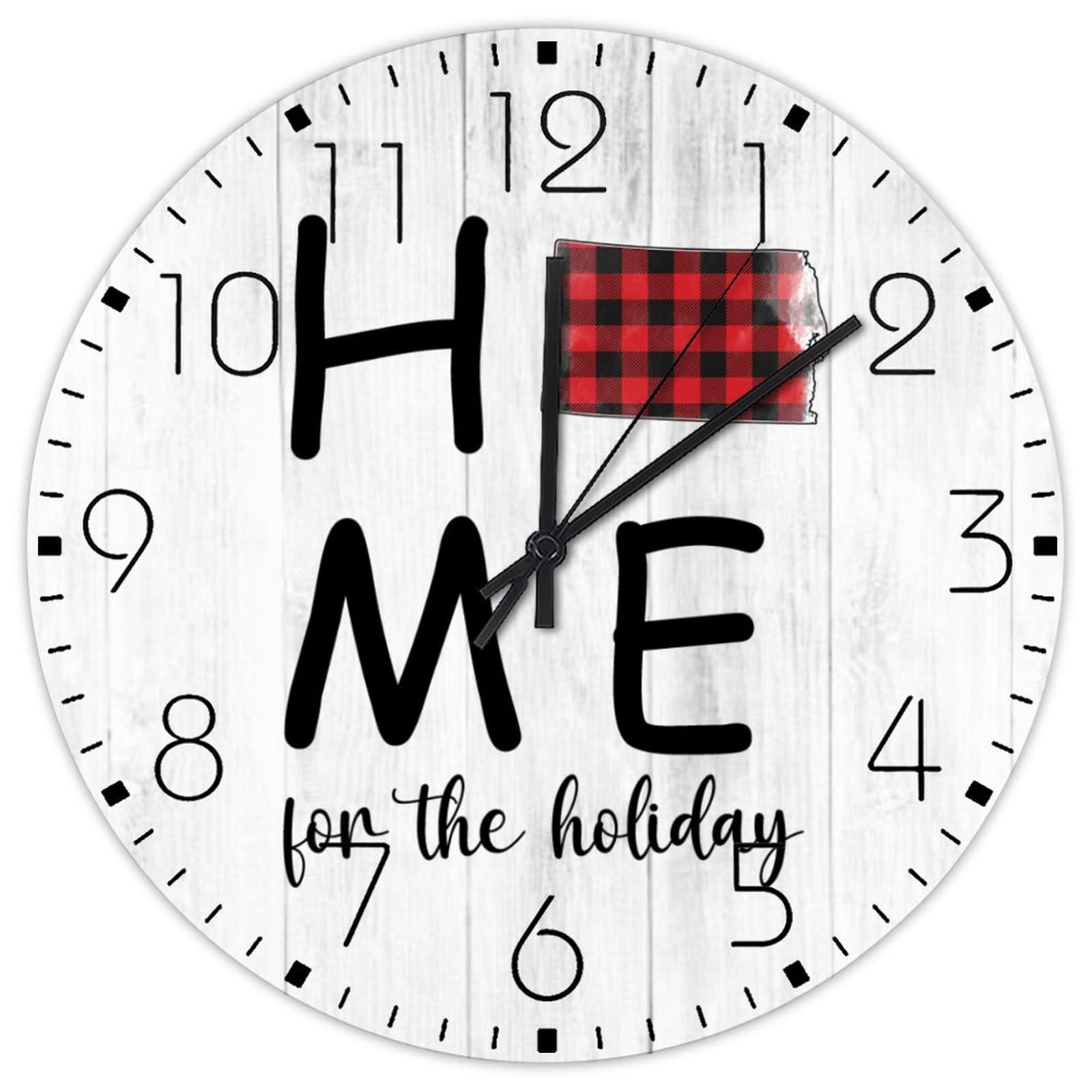 Horloge murale en bois silencieuse sans tic-tac pour bien dormir