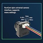 FPV caméra RunCam C'est pas vrai. 3- Caméra Micro Drone 1200TVL FOV150° Angle large 5.3g pour RC FPV Drone Car Plane Racing