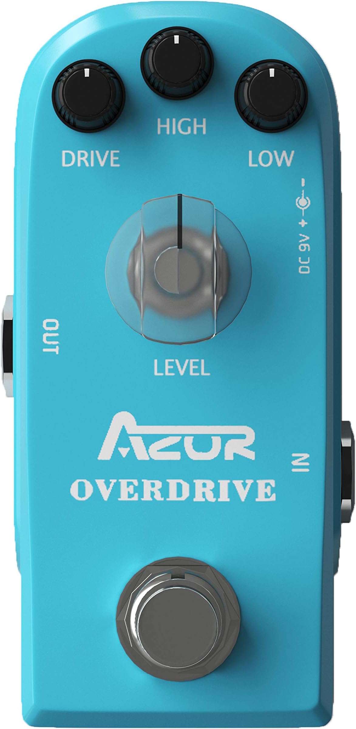 AZOR Overdrive Guitar Effect Pedal Vintage Effect Drive High/Low 3 Modes Mini Pedal for Electric Guitar True Bypass