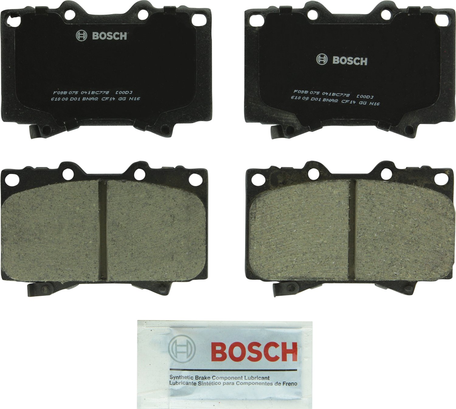 Bosch Automotive BP1078 QuietCast Premium Semi-Metallic Disc Brake Pad Set For: Subaru Forester, Legacy, Outback, B9 Tribeca, Tribeca, WRX, Front — view 312