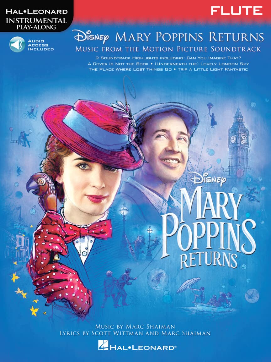 Mary Poppins Returns for Flute recueil partition flûte traversière musique de film