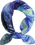 Ciormis 100% Mulberry Silk Scarf-Women's 21'' Square Silk Hair Head Scarf Neckerchief with Gift Packaged