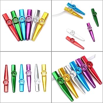 Amazon.co.jp: Kazoo 楽器 6種類の異なる色 アルミニウム合金