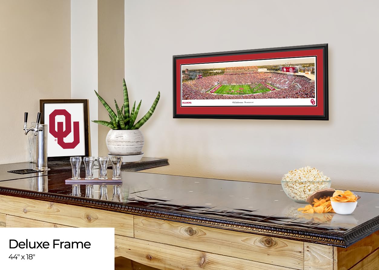Oklahoma Sooners Football - Double Mat, Deluxe Framed Picture by Blakeway Panoramas (44