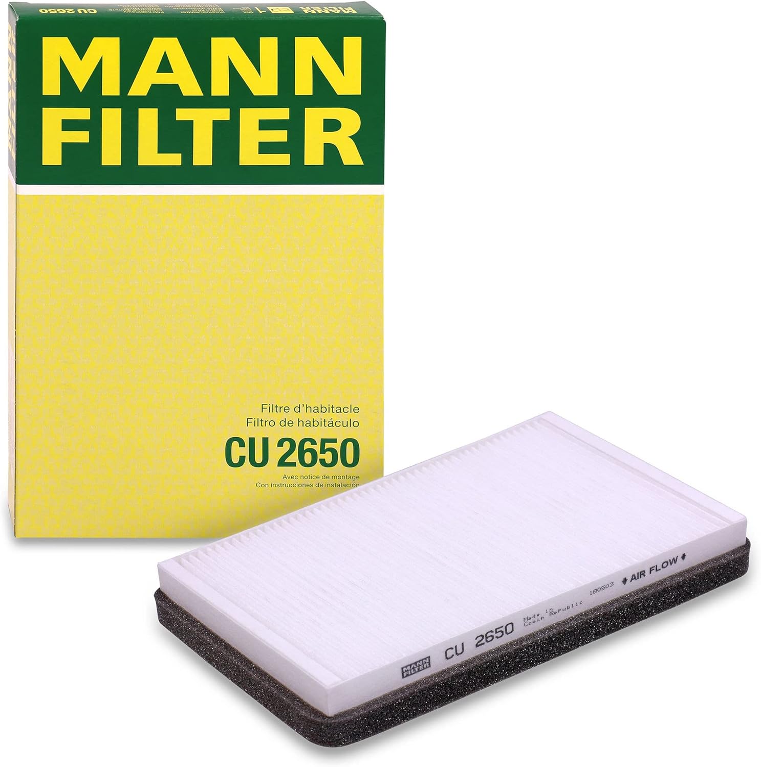Mann Filter CU 2650 Cabin Filter for select Volvo models