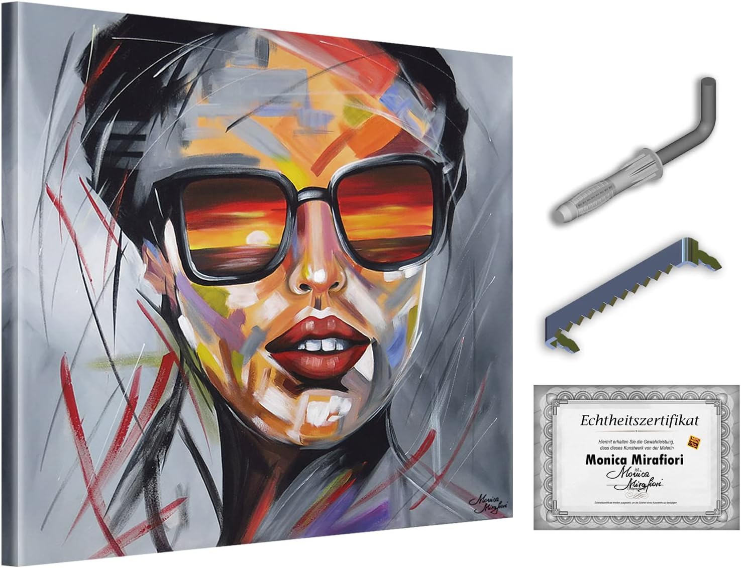 MuchoWow® Glasschilderij 90x120 cm - Schilderij acrylglas - Het witte zeil van een