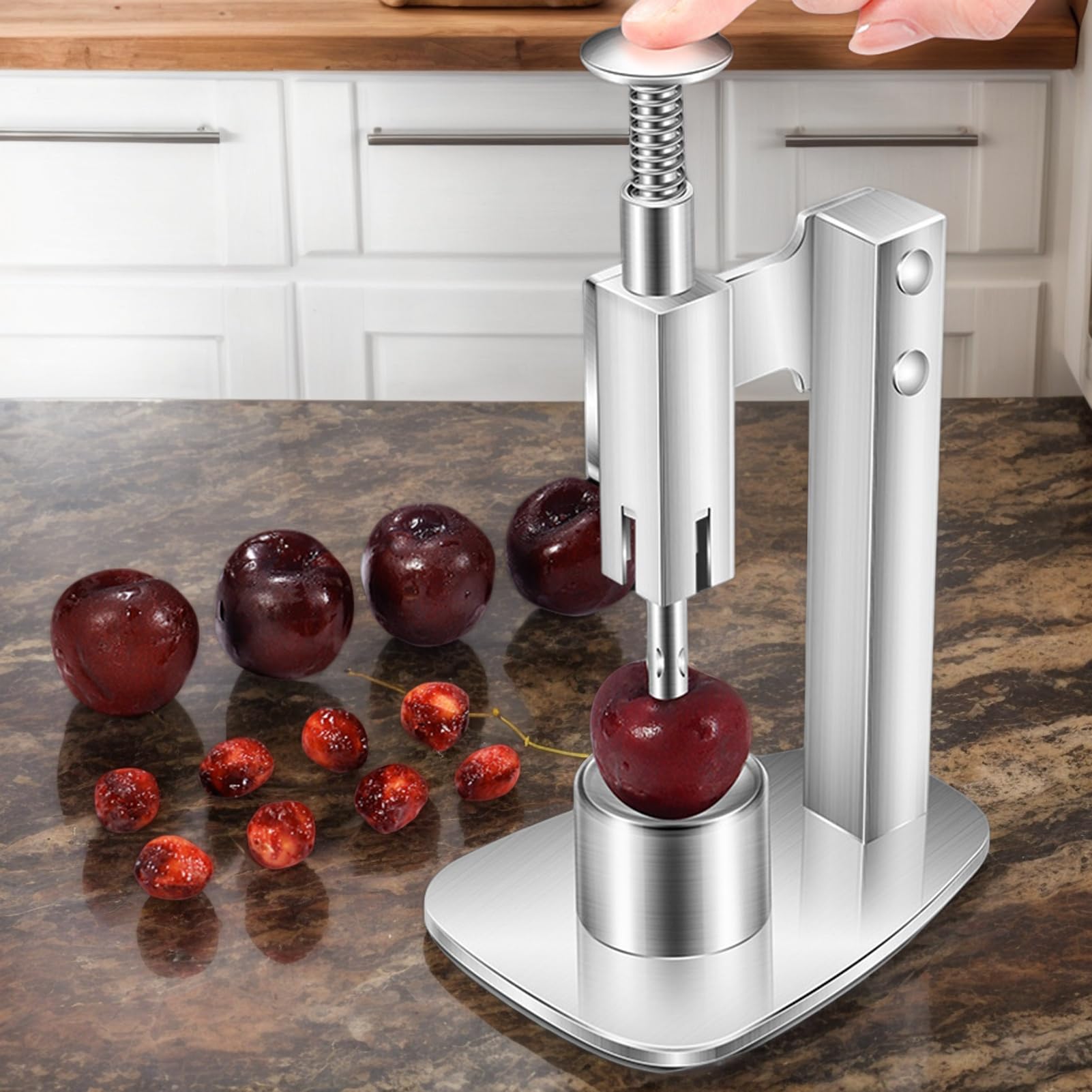 Snocciolatore Per Olive,Snocciolatore In Acciaio Inossidabile Per Ciliegie - Strumento Manuale Per Snocciolare Olive,Per Casa Cucina Cottura Marmellata Di Frutta All Aperto Campeggio Picnic