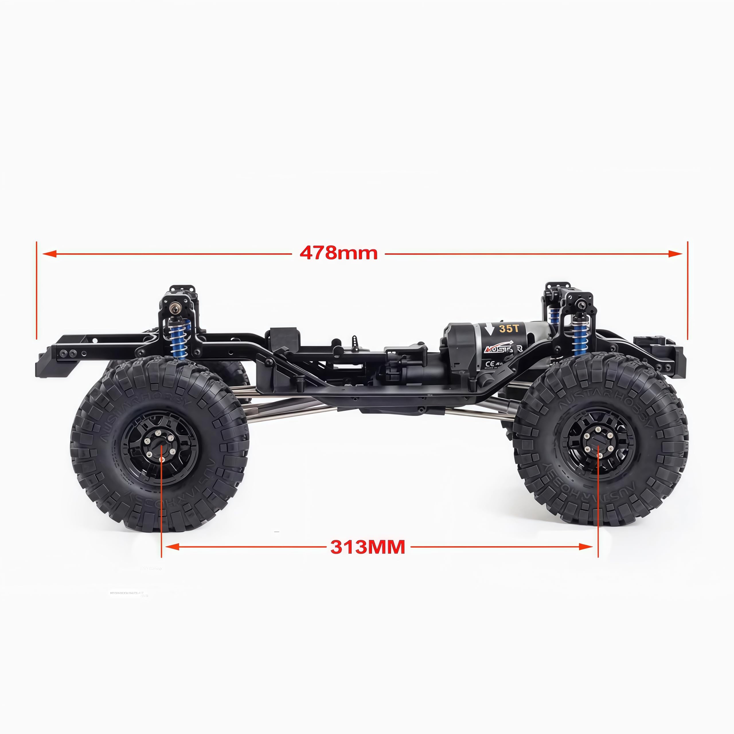 Amazon | 1/10 RCクローラー 313mm シャーシキット 2速ギアボックス
