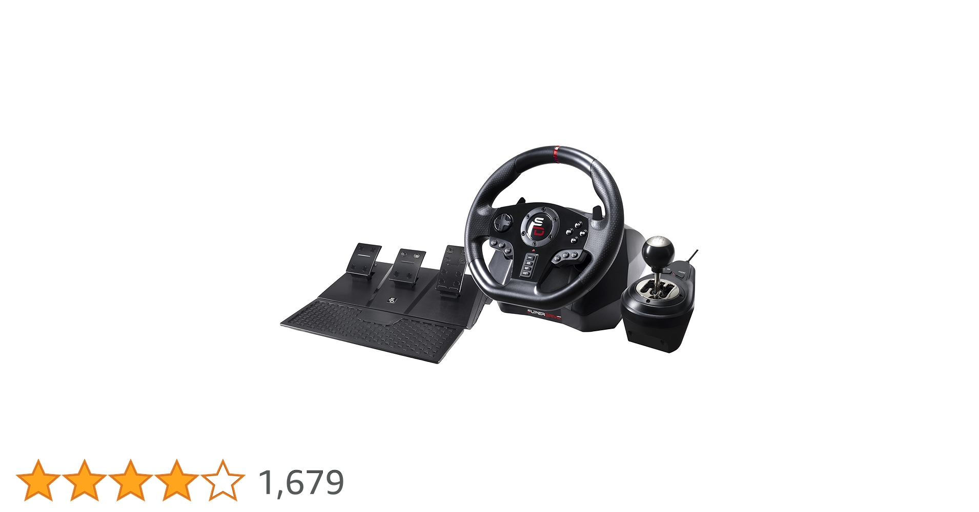 Subsonic Superdrive Gs850-X Racing Steering Wheel With
