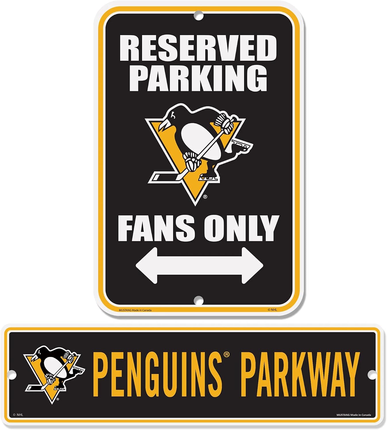 Pittsburgh Penguins Parking & Street 2 Pack Sign Set