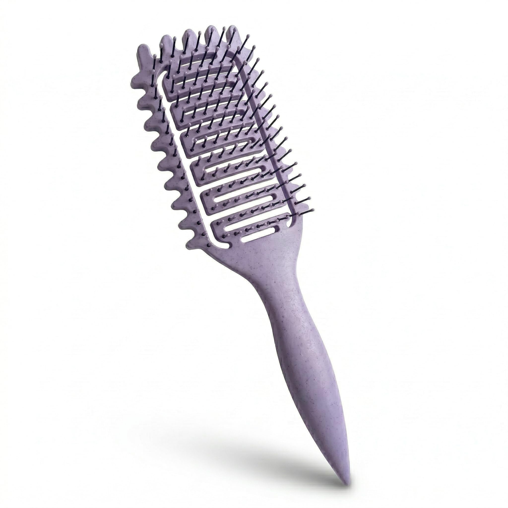 PRISMAL Vented Curly Hair Brush - Spazzola Ventilata a Spirale per Capelli Ricci e Mossi - Pettine Districante Professionale Anti-Crespo - Definizione Metodo Curly - Asciugatura Rapida e Volume