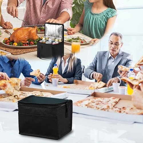 Miniatura 5 de Lonchera aislada, paquete de 40 bolsas enfriadoras reutilizables, a prueba de fugas con parte superior con cremallera para mujeres y hombres,