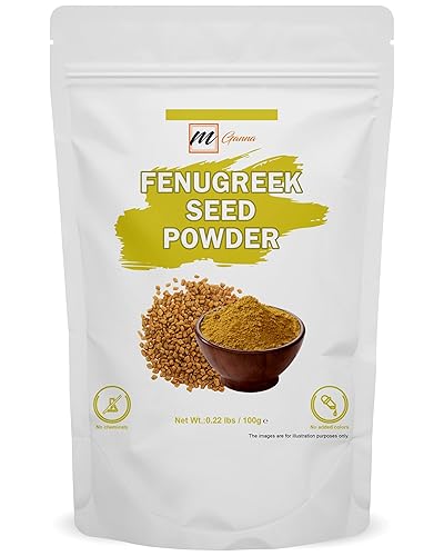 mGanna Polvo de semillas Methifenogreco Auténtica mezcla de especias indias 0.22 libras 100 GMS