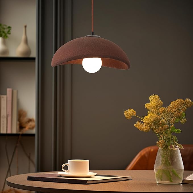 LIGKIN Creatieve Scandinavische Hanglamp, gesimuleerde steen kap, E27, verstelbaar, 30 cm diameter, slaapkamer/eetkamer plafondverlichting photo 2